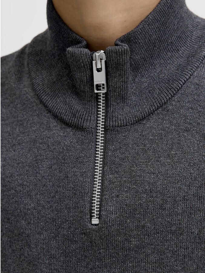 JACK & JONES JUNIOR trui grijs melange fijn gebreid - Foto 2