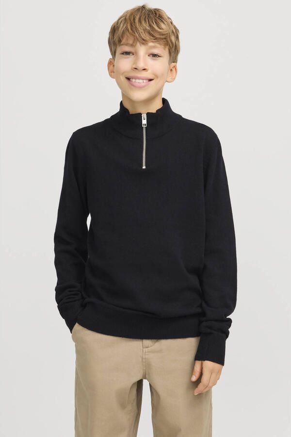 Jack & Jones Junior Schipperstrui JJEEMIL KNIT HALF ZIP NOOS JNR - Foto 3