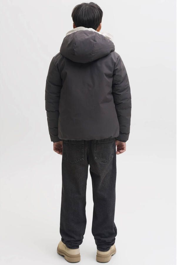 JACK & JONES JUNIOR winterjas zwart - Foto 2