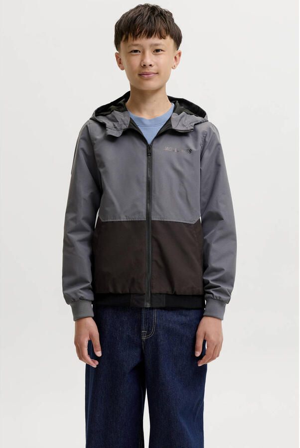 JACK & JONES JUNIOR zomerjas antraciet