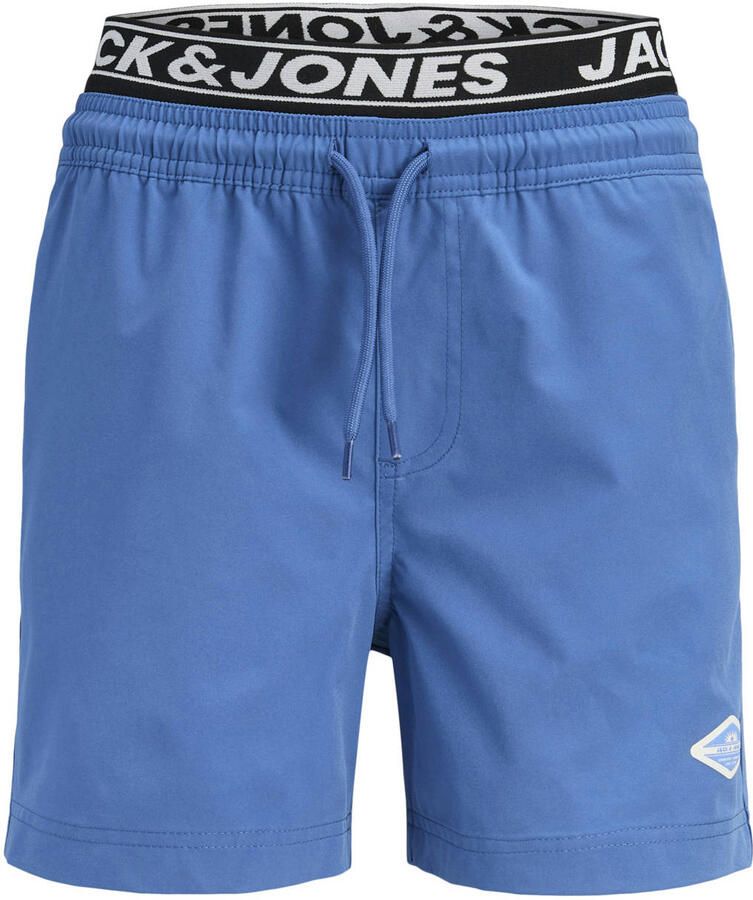 Jack & jones regular fit zwemshort met logodetail model 'Maui'
