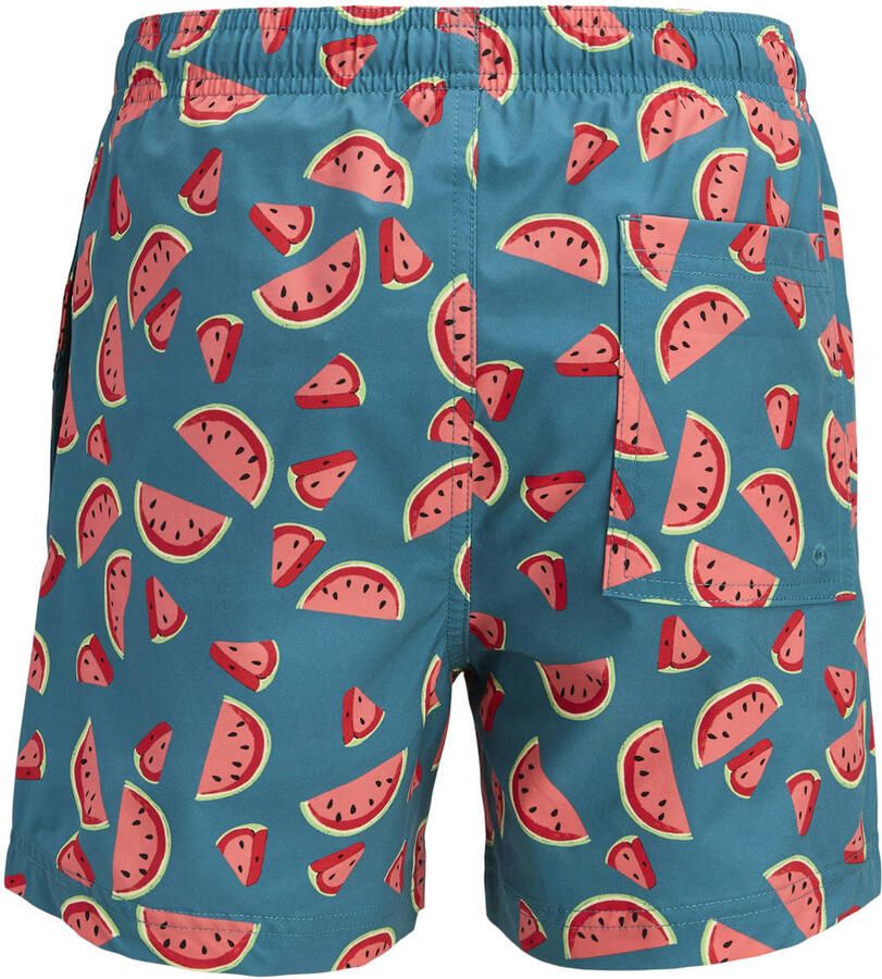 JACK & JONES JUNIOR zwemshort blauw rood - Foto 2