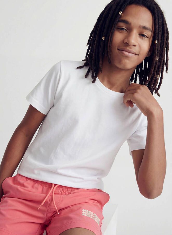 JACK & JONES JUNIOR zwemshort koraalrood - Foto 2