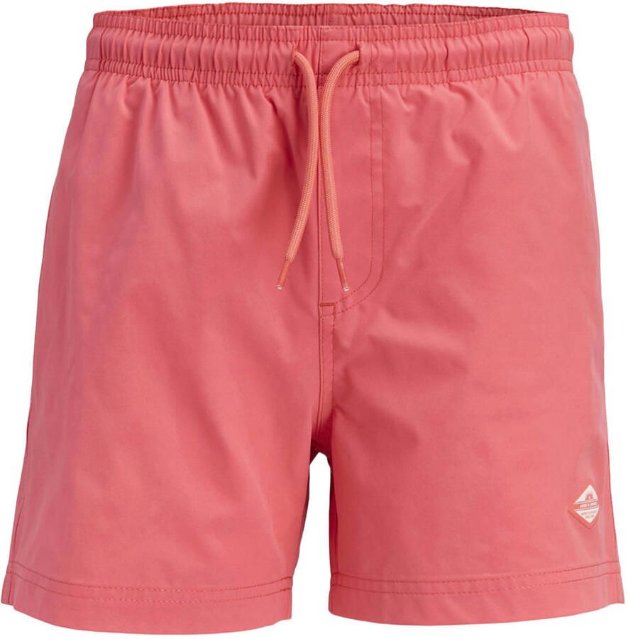 JACK & JONES JUNIOR zwemshort koraalrood