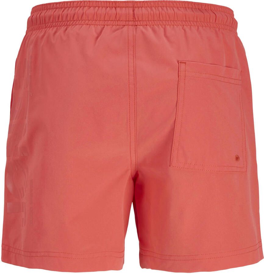 JACK & JONES JUNIOR zwemshort koraalrood