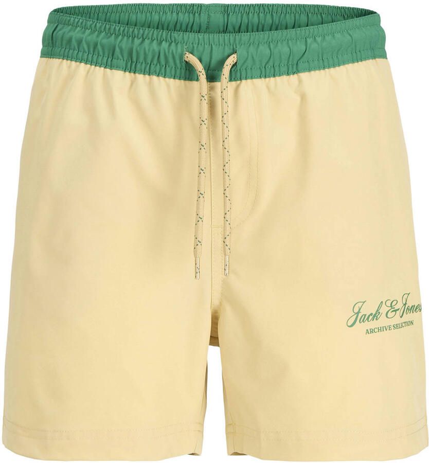 JACK & JONES JUNIOR zwemshort lichtgeel groen