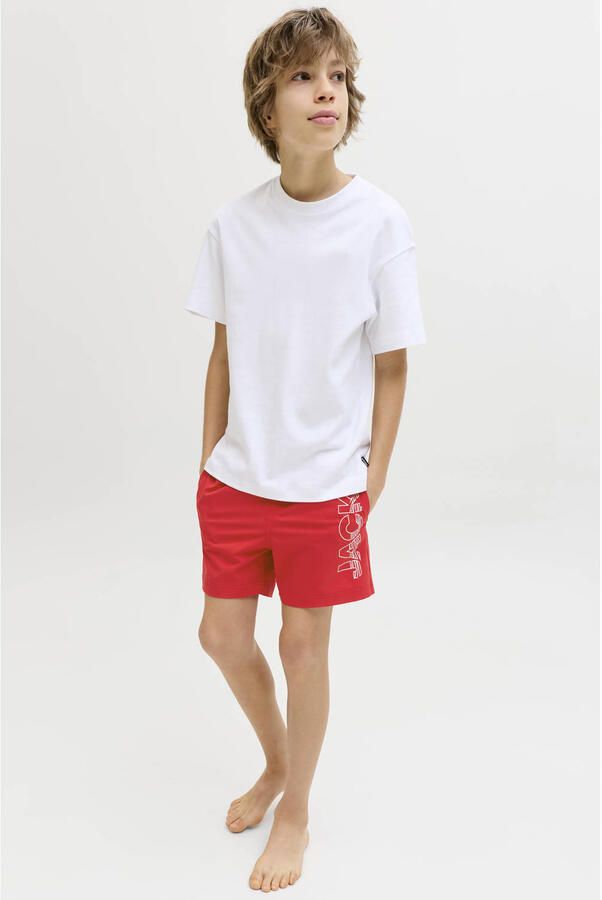 JACK & JONES JUNIOR zwemshort rood - Foto 3