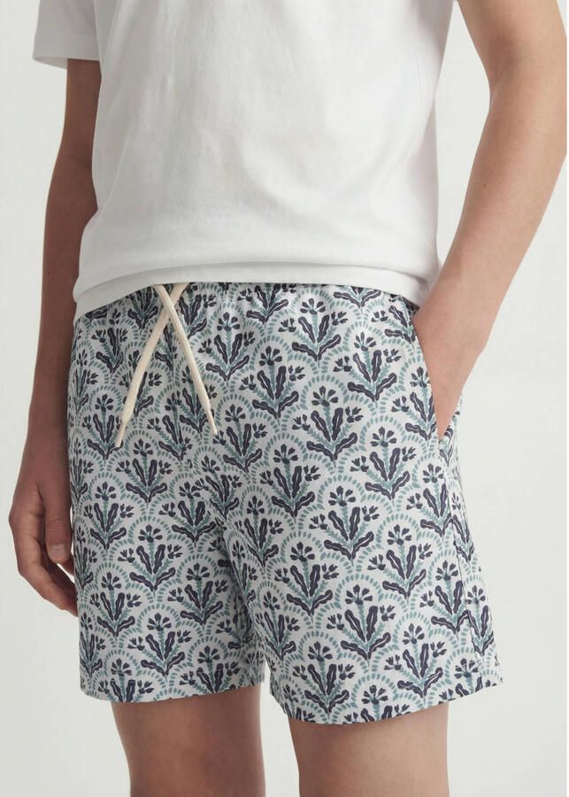 JACK & JONES JUNIOR zwemshort wit blauw - Foto 2
