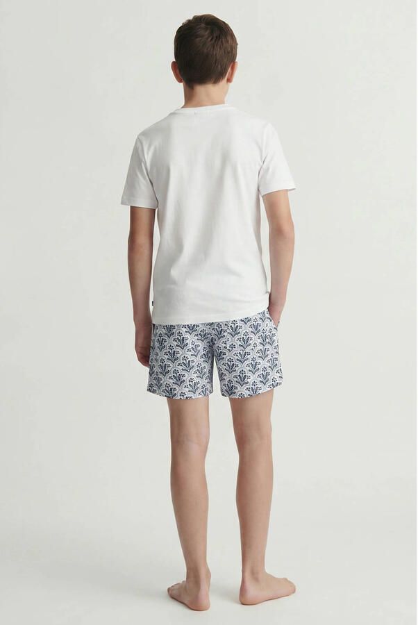 JACK & JONES JUNIOR zwemshort wit blauw - Foto 3