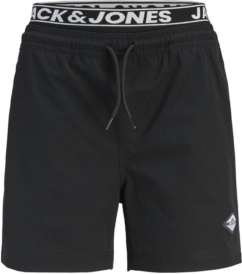 Jack & jones regular fit zwemshort met logodetail model 'Maui'