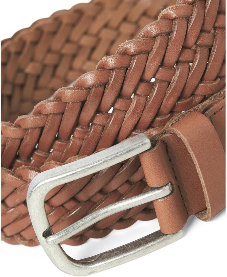 JACK & JONES leren riem JACJOE donkerbruin - Foto 2