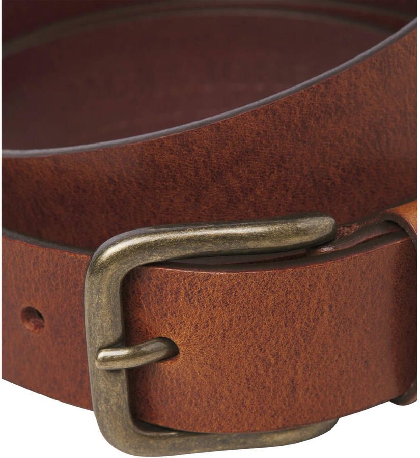JACK & JONES leren riem JACMARTIN cognac - Foto 2