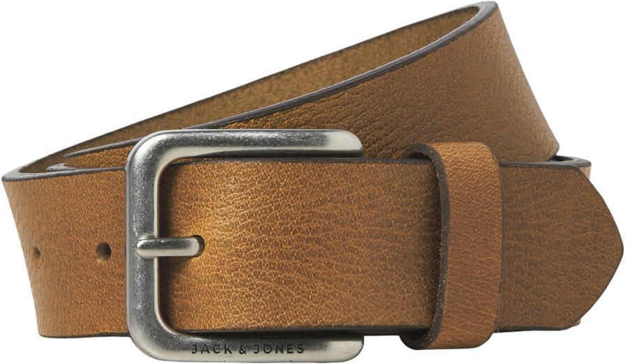 JACK & JONES leren riem JACRAVE cognac