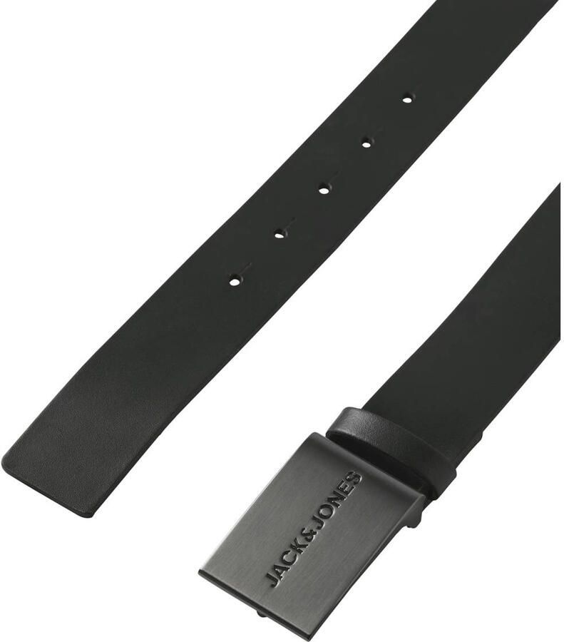 JACK & JONES leren riem JACSTRAVA zwart - Foto 2
