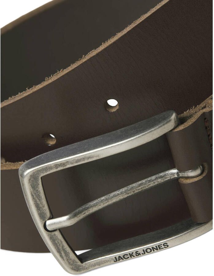 JACK & JONES leren riem JACTORINO donkerbruin - Foto 3