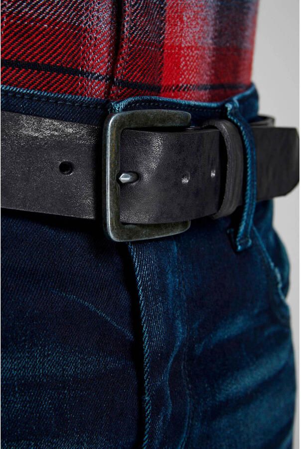 Jack & jones Riem Jack &amp Jones 12152757 JACVICTOR LEATHER BELT NOOS BLACK