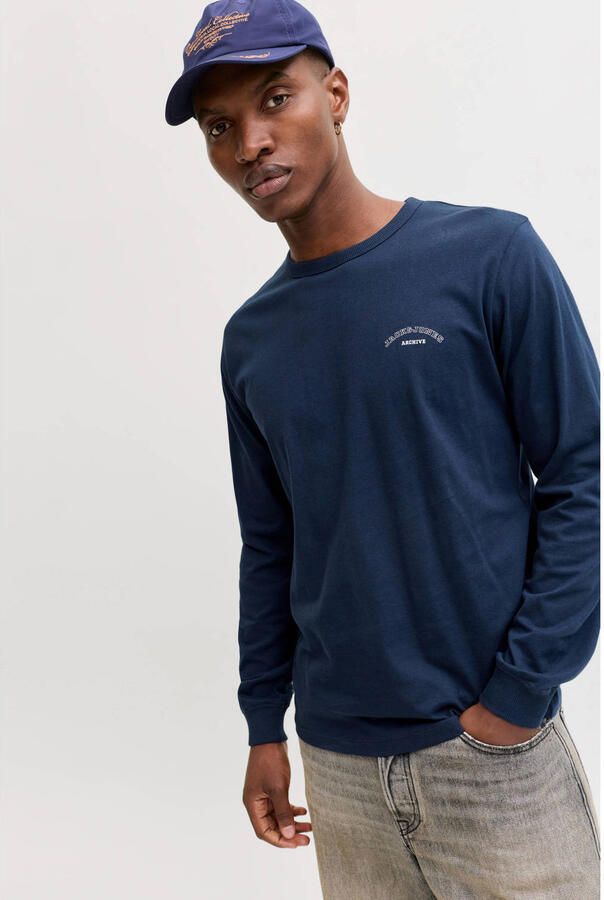 JACK & JONES longsleeve donkerblauw - Foto 3