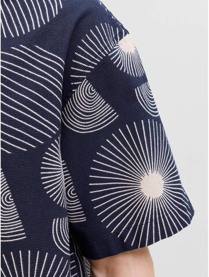 JACK & JONES loose casual overhemd donkerblauw - Foto 2
