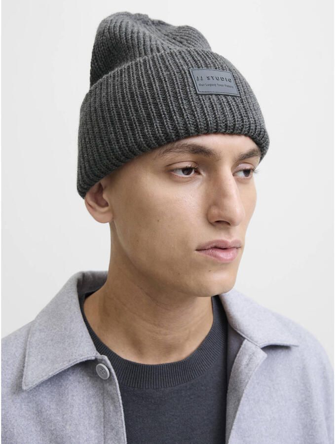 Jack & Jones Beanie JACHAKKAI – Gebreide muts met hoog katoengehalte riblook - Foto 1