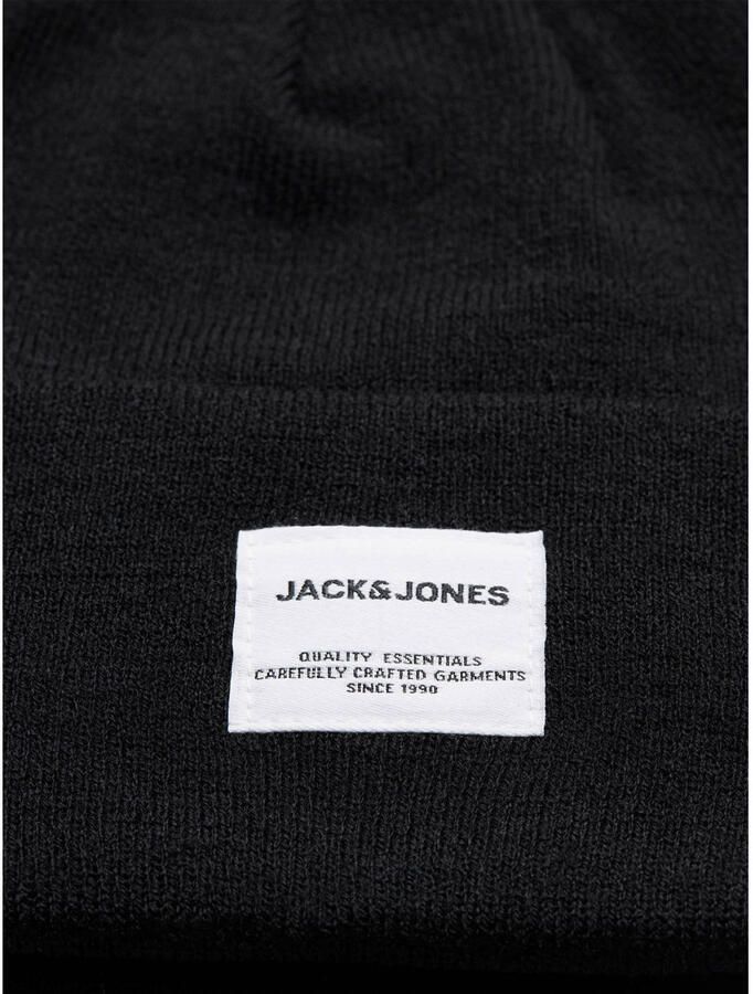 Jack & jones Beanie in effen design met brede omslag