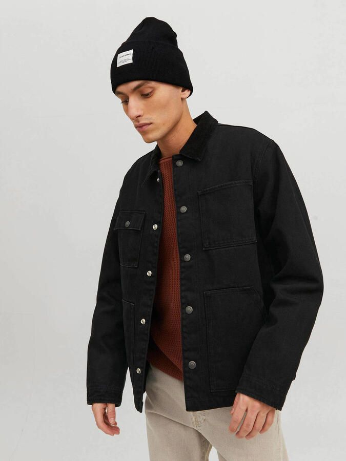 Jack & jones Beanie in effen design met brede omslag - Foto 2