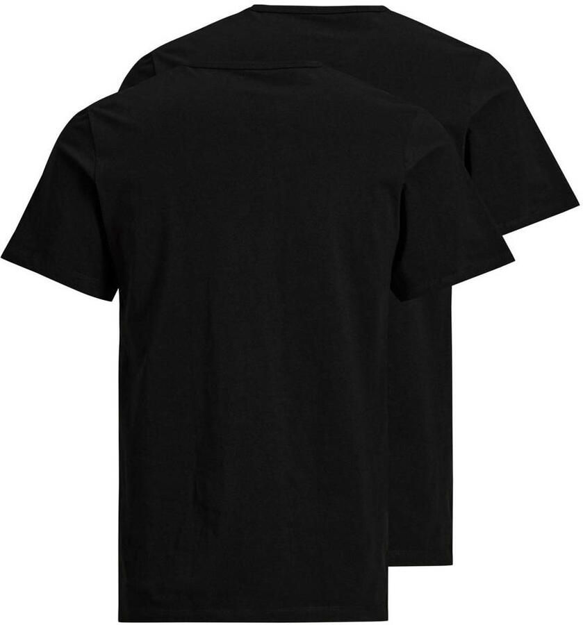 Jack & Jones T-shirt JACBASIC met ribboorden en aangenaam draagcomfort (Set van 2)