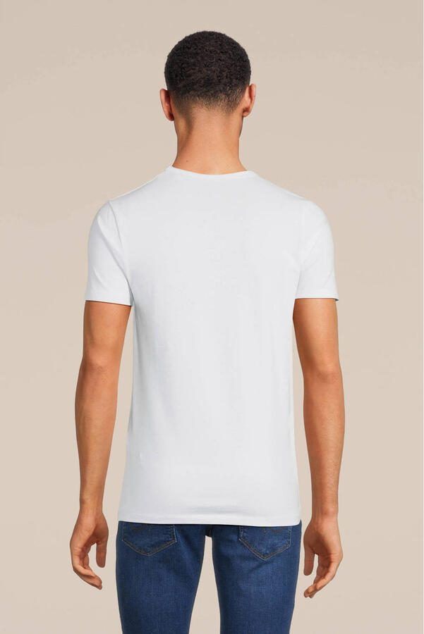 Jack & Jones T-shirt JJEBASIC met smalle pasvorm voor elke dag effen modieus smal katoenmix ronde hals - Foto 3