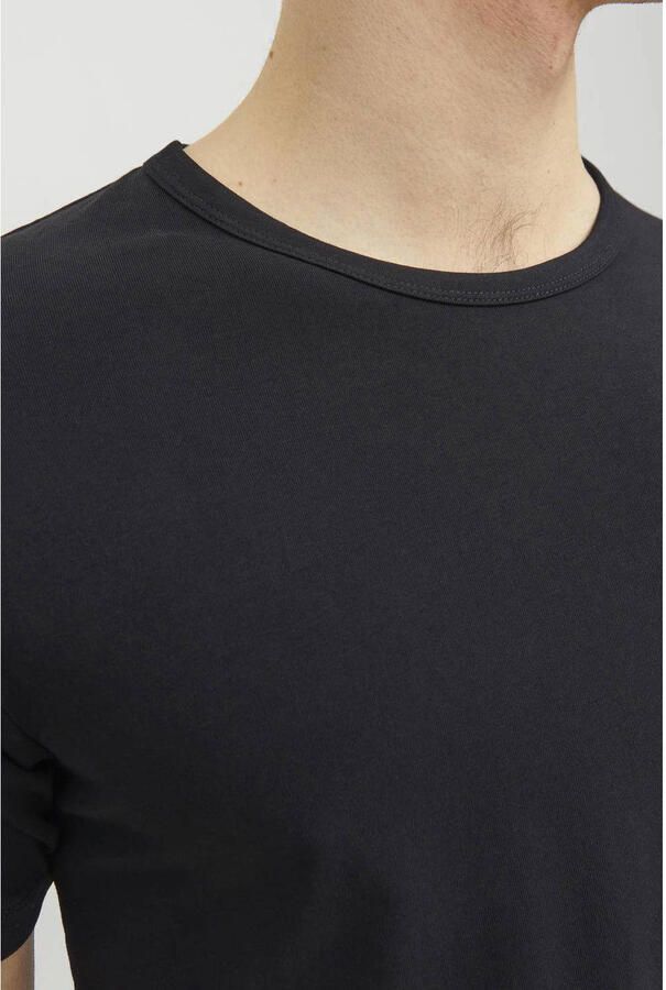 Jack & Jones T-shirt JJEBASIC met smalle pasvorm voor elke dag effen modieus smal katoenmix ronde hals