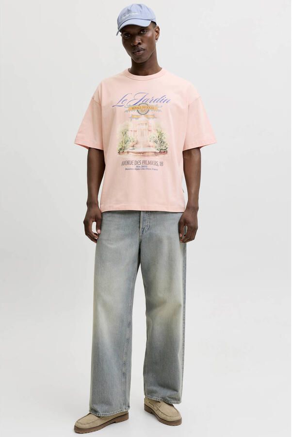 JACK & JONES ORIGINALS oversized T-shirt zalm - Foto 3
