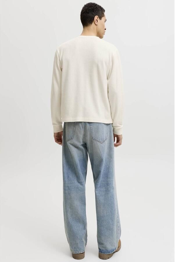 JACK & JONES ORIGINALS regular fit longsleeve ecru - Foto 2