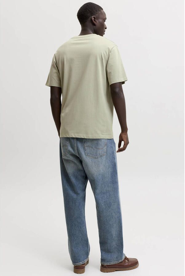 JACK & JONES ORIGINALS regular fit T-shirt met print groen - Foto 2