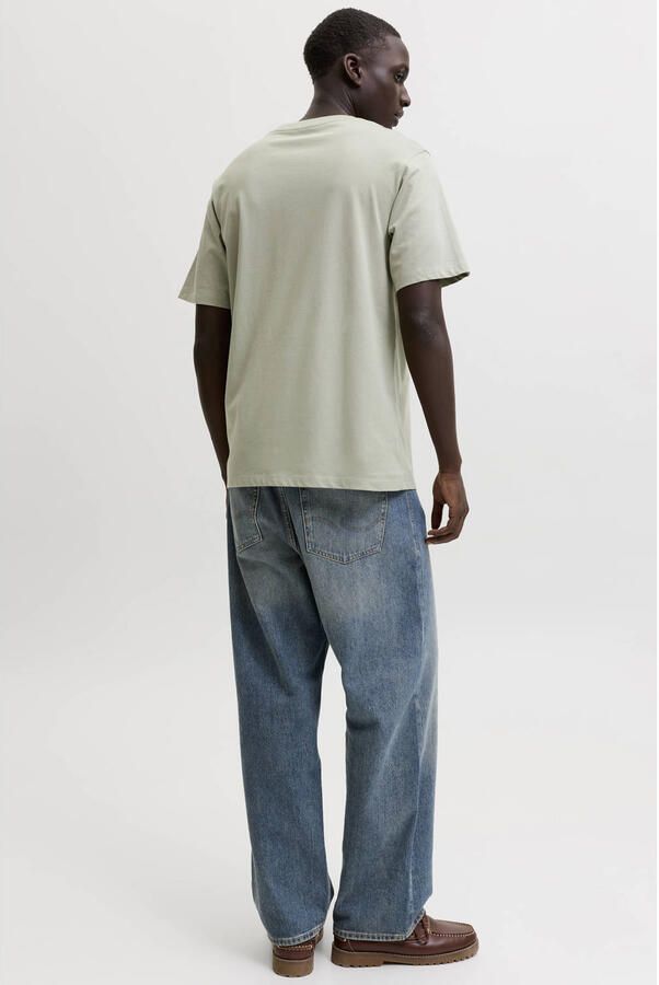 JACK & JONES ORIGINALS regular fit T-shirt met print groen - Foto 3