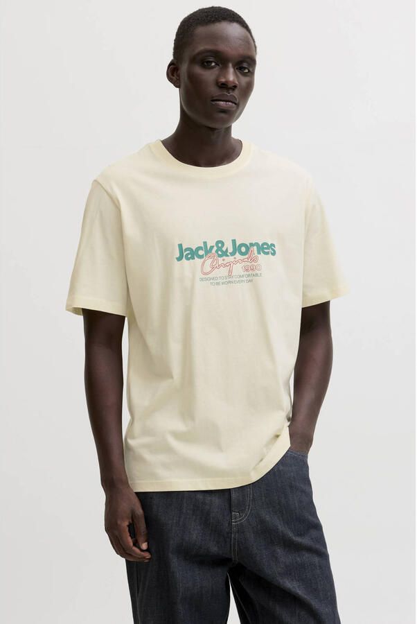 JACK & JONES ORIGINALS regular fit T-shirt (set van 3)