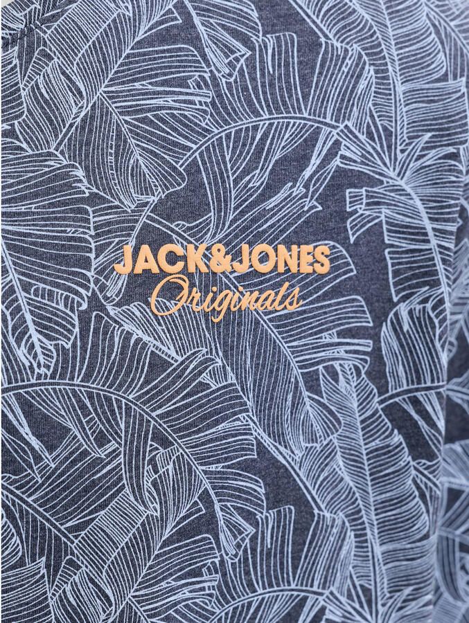 JACK & JONES ORIGINALS regular T-shirt donkerblauw - Foto 2