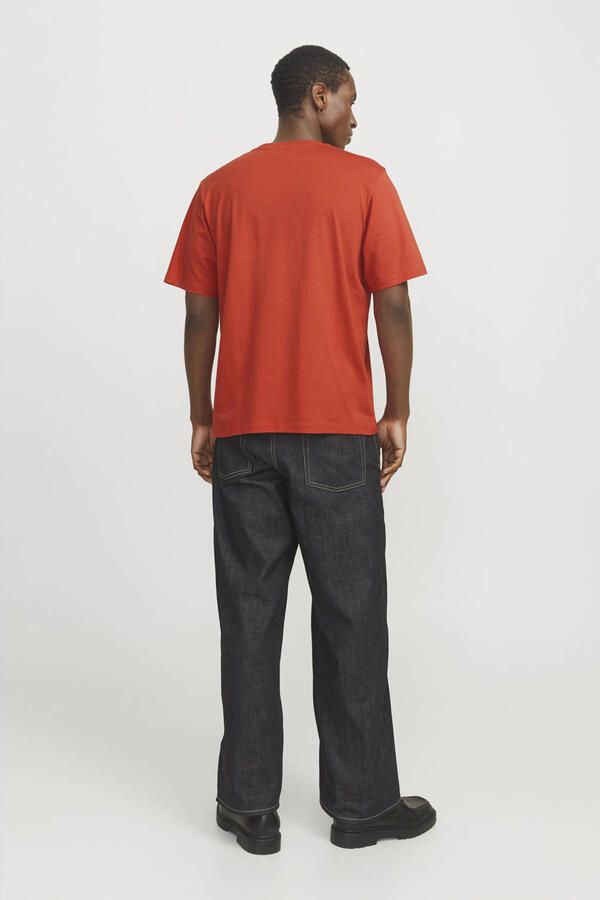 JACK & JONES ORIGINALS regular T-shirt JORVESTERBRO met printopdruk rood - Foto 2