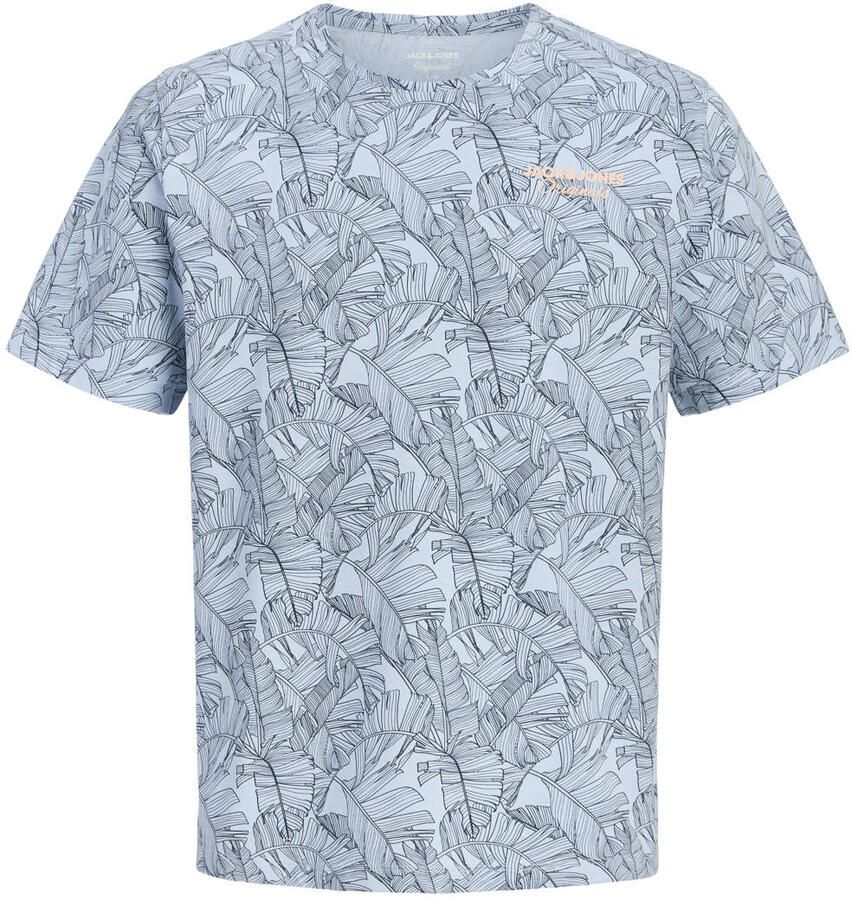 JACK & JONES ORIGINALS regular T-shirt lichtblauw