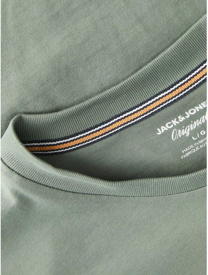JACK & JONES ORIGINALS regular T-shirt met backprint groen - Foto 2