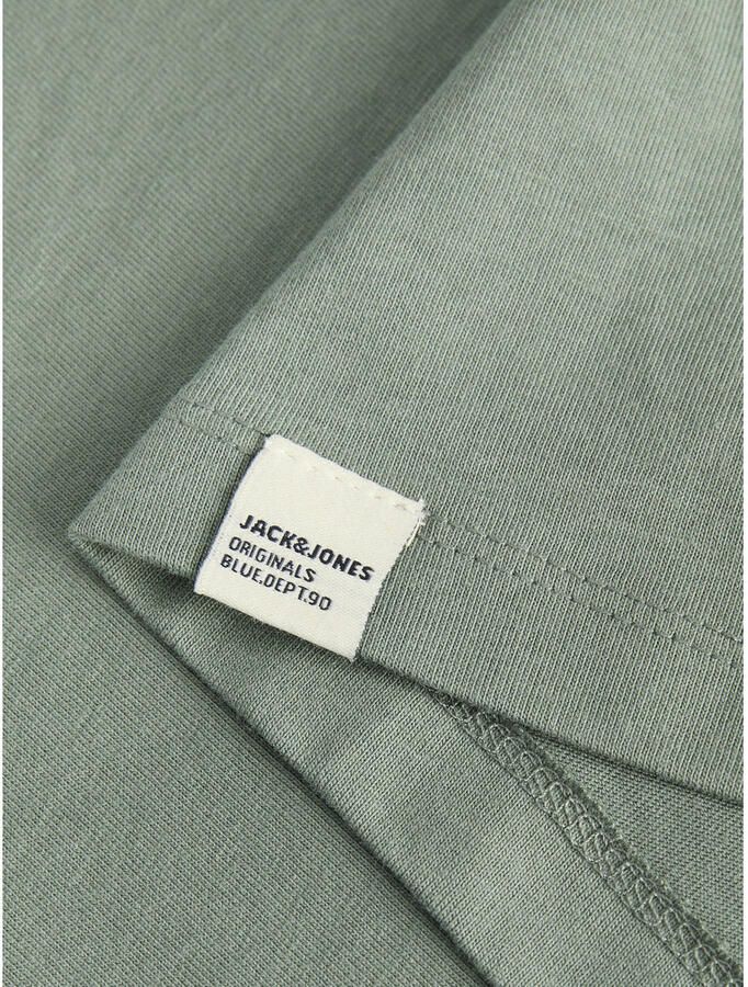 JACK & JONES ORIGINALS regular T-shirt met backprint groen - Foto 3