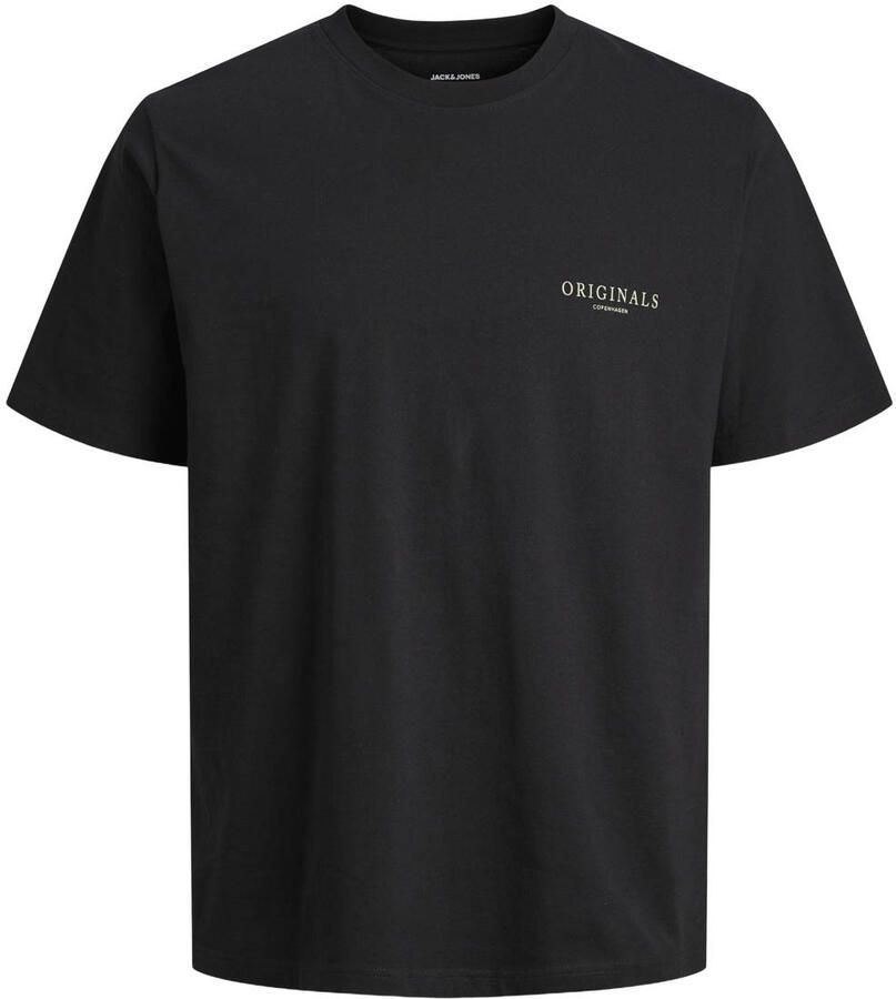 JACK & JONES ORIGINALS regular T-shirt met backprint zwart - Foto 2