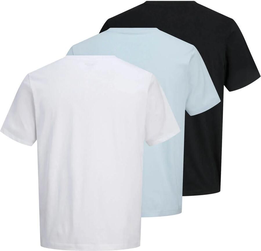 Jack & Jones Shirt met ronde hals JORBILLYBURG TEE SS CN 3PK MP FST (set 3-delig)