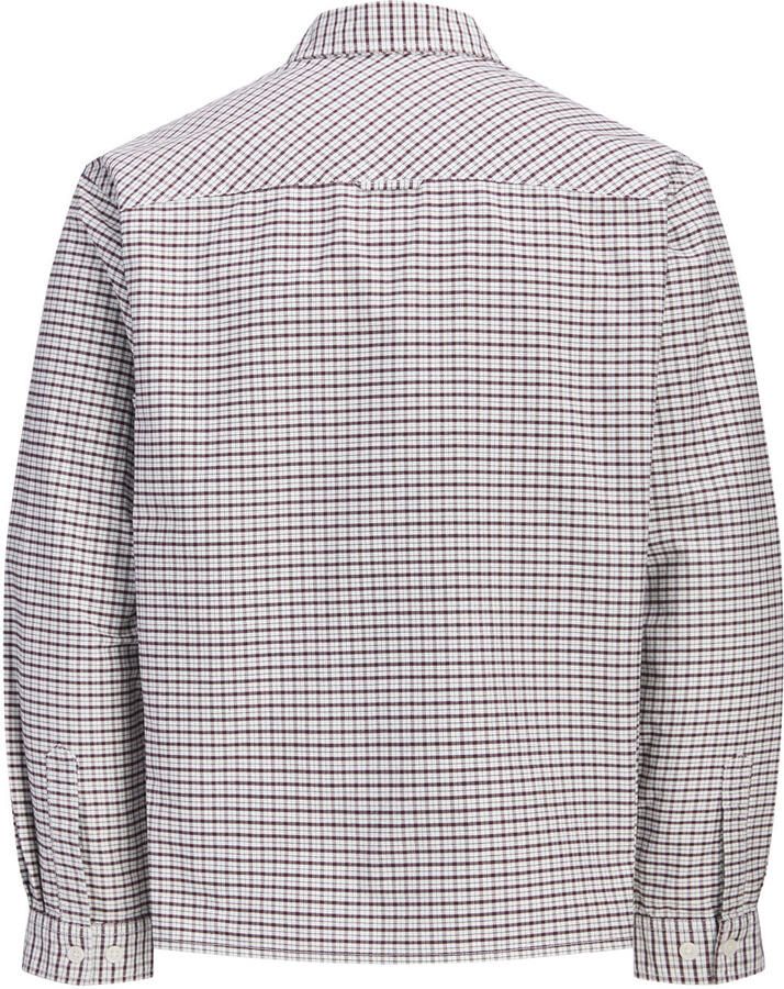 JACK & JONES ORIGINALS relaxed fit geruite oxford overhemd met borduursels chocolate truffle - Foto 2