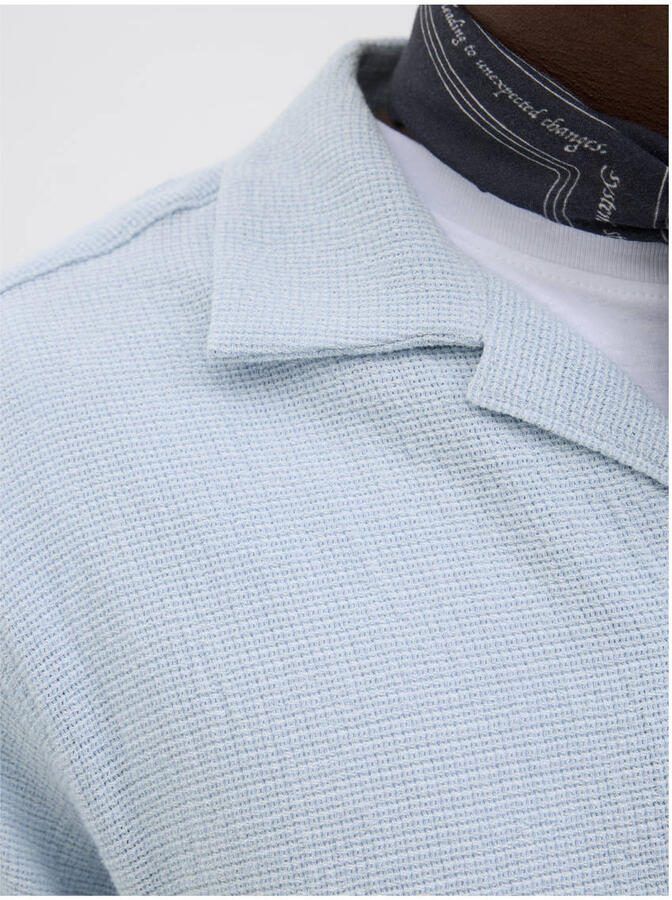JACK & JONES ORIGINALS relaxed overhemd JORCOBA lichtblauw - Foto 2