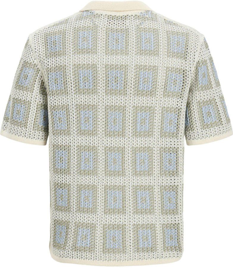 JACK & JONES ORIGINALS relaxed polo gebreid beige - Foto 2