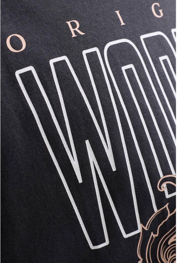 JACK & JONES ORIGINALS relaxed T-shirt antraciet - Foto 2