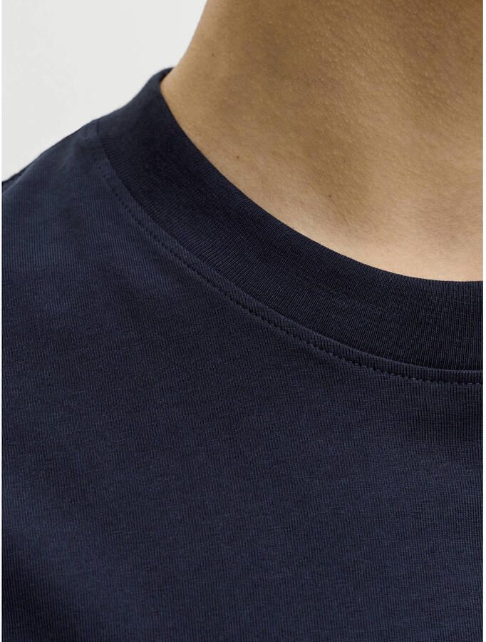 JACK & JONES ORIGINALS relaxed T-shirt donkerblauw - Foto 2