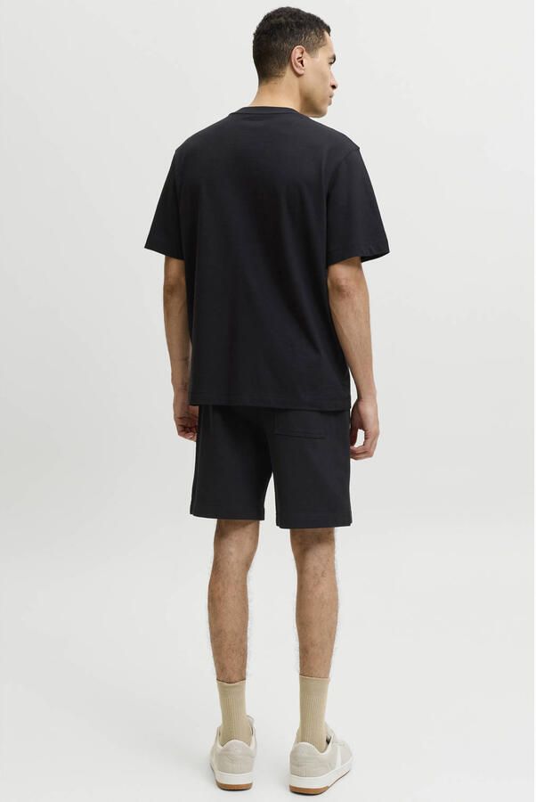 JACK & JONES ORIGINALS relaxed T-shirt en sweatshort zwart (set van 2) - Foto 2