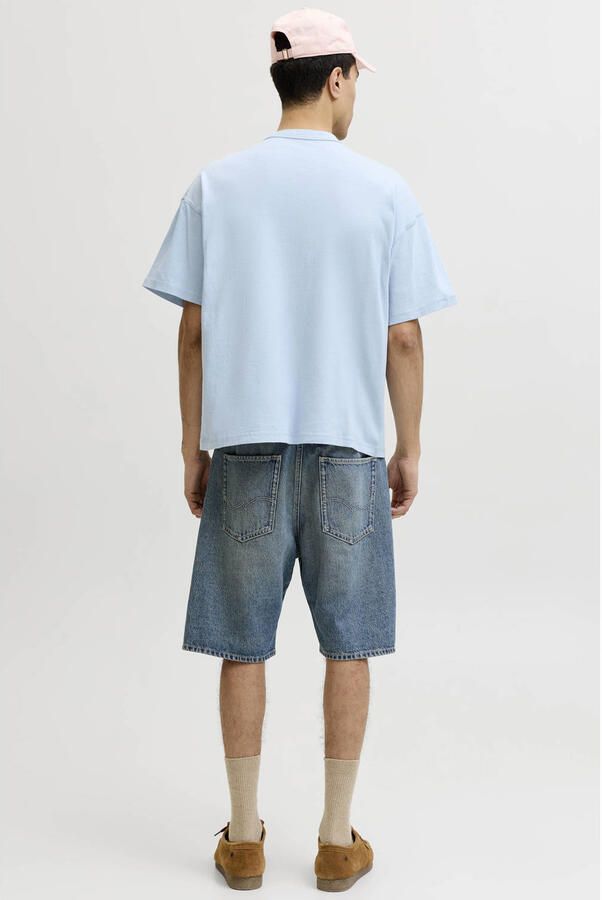 JACK & JONES ORIGINALS relaxed T-shirt lichtblauw - Foto 3