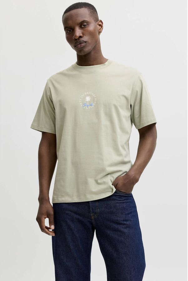 JACK & JONES ORIGINALS relaxed T-shirt lichtgroen