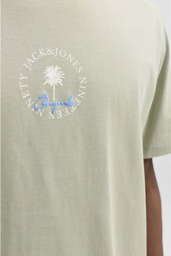 JACK & JONES ORIGINALS relaxed T-shirt lichtgroen - Foto 2
