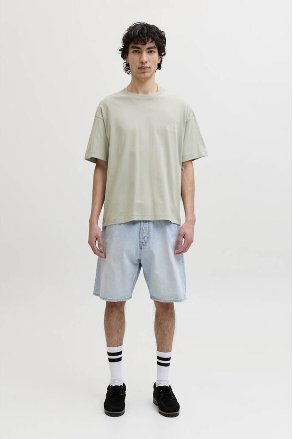 JACK & JONES ORIGINALS relaxed T-shirt met backprint groen - Foto 2
